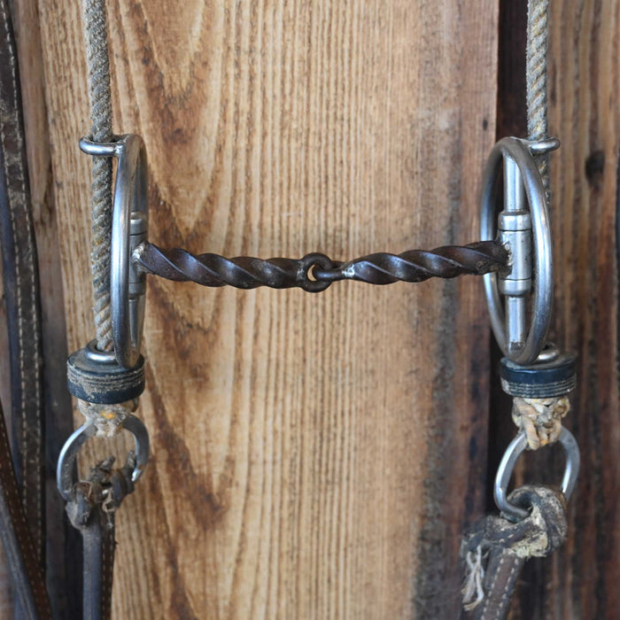 Slow Twist Snaffle Draw Gag Bridle Rig w/Split Reins