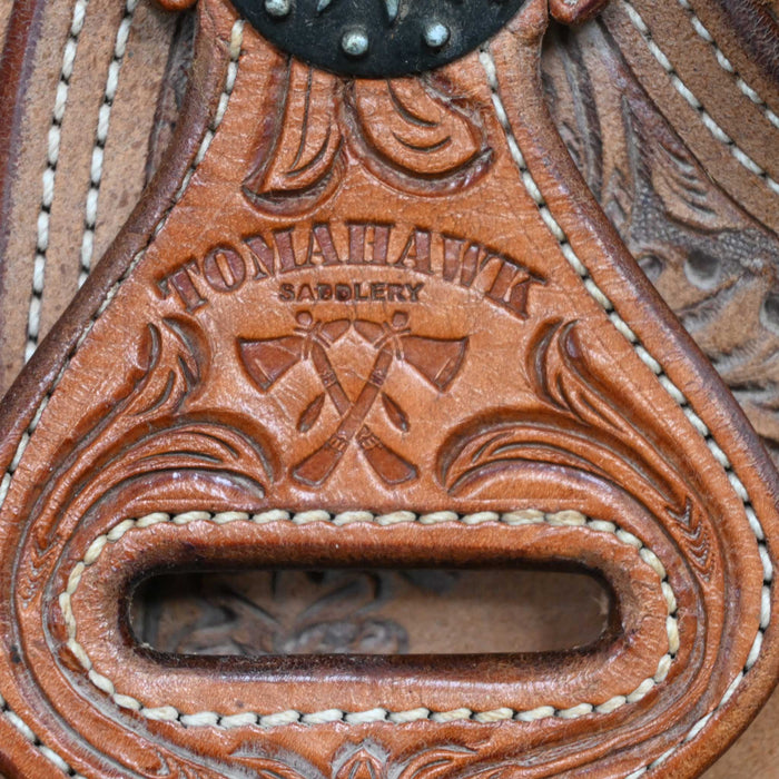 14.5" USED TOMAHAWK TEAM ROPING SADDLE