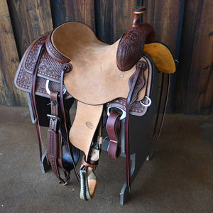 15" TESKEY'S PRO CUTTER RANCH CUTTER SADDLE Saddles Teskey's Saddlery