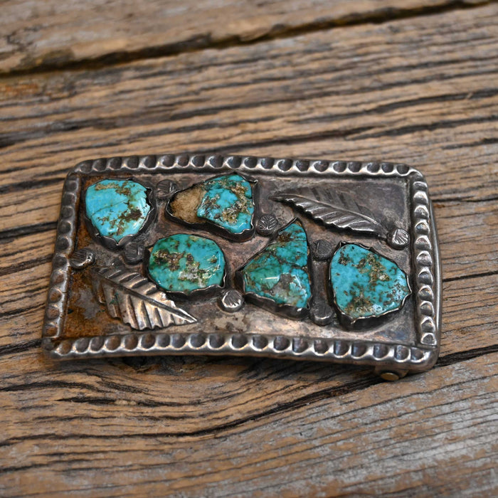Vintage & Old SS and Turquoise Belt Buckle Collectibles Misc