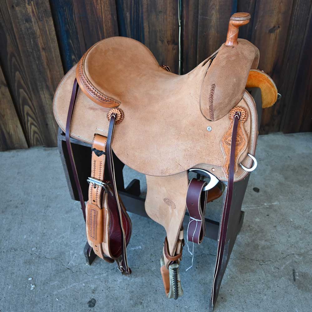 15.5" TESKEY'S PRO CUTTER RANCH CUTTER SADDLE Saddles TESKEY'S SADDLERY LLC   