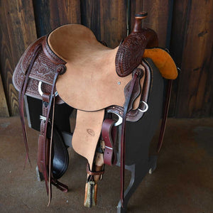 15.5" TESKEY'S PRO CUTTER RANCH CUTTER SADDLE Saddles TESKEY'S SADDLERY LLC