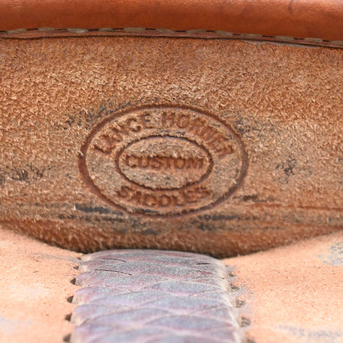 14" USED LANCE HORNER TEAM ROPING SADDLE