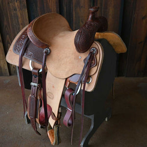 14" TESKEY'S PRO CUTTER RANCH CUTTER SADDLE Saddles TESKEY'S SADDLERY LLC