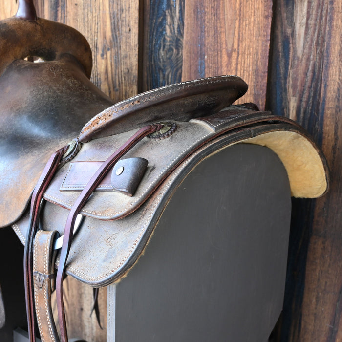 16" USED JEFF SMITH CUTTING SADDLE
