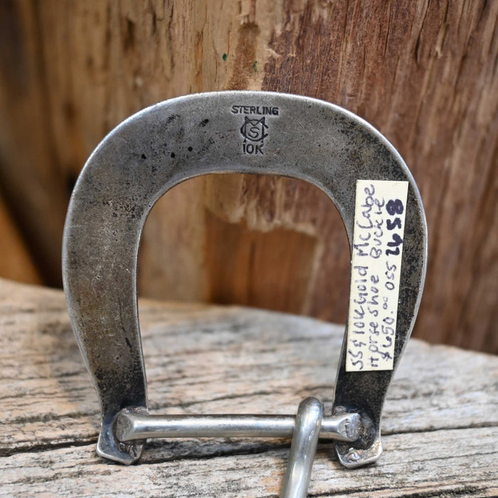 Vintage Sterling Silver & 10K Gold McCabe Horse Shoe Buckle Collectibles McCabe