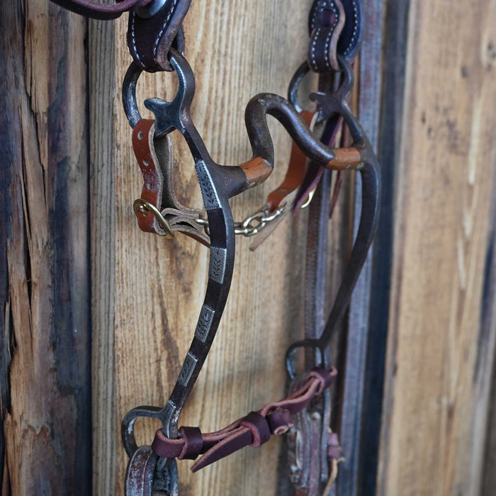 Dennis Moreland Solid Port Bridle Rig w/Split Ear Headstall