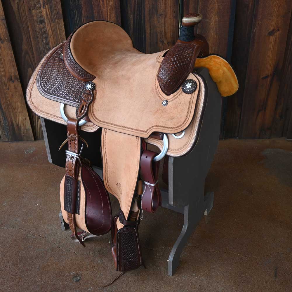 15" TESKEY'S ROPING SADDLE Saddles TESKEY'S SADDLERY LLC