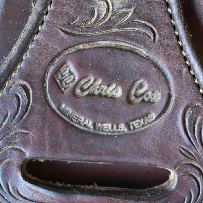 15" USED CHRIS COX RANCH CUTTING SADDLE