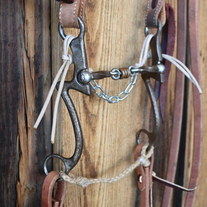 Kerry Kelley 7 Slow Twist Dogbone Bridle Rig w/Split Ear Headstall