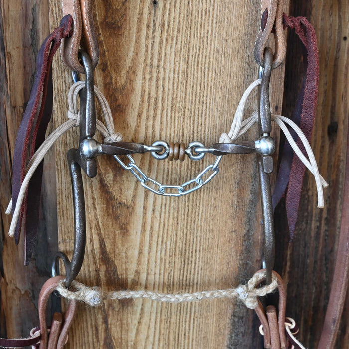 Kerry Kelley 7 Slow Twist Dogbone Bridle Rig w/Split Ear Headstall