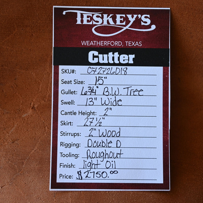 15" TESKEY'S PRO CUTTING SADDLE