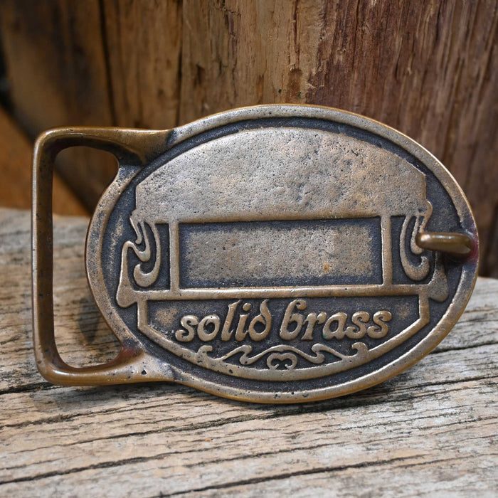 Vintage Solid Brass Flying Gees belt buckle Made in the USA Collectibles Misc
