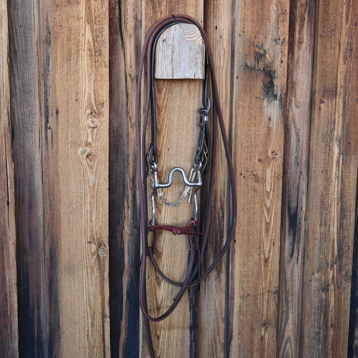 Cowpuncher Solid Port Bridle Rig w/Split Ear Headstall