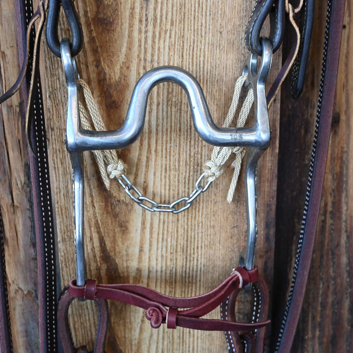 Cowpuncher Solid Port Bridle Rig w/Split Ear Headstall