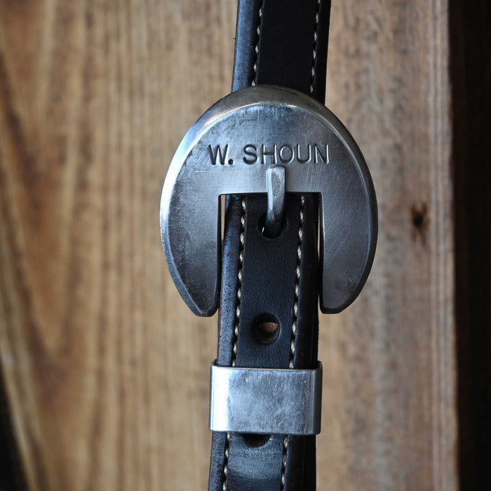 Cowpuncher Solid Port Bridle Rig w/Split Ear Headstall