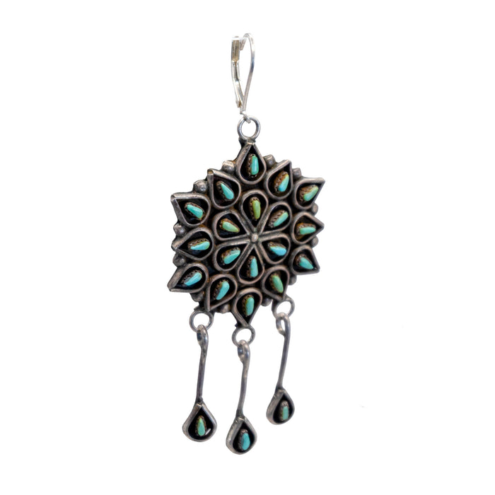 Vintage Shadow Cluster Kingman Earrings