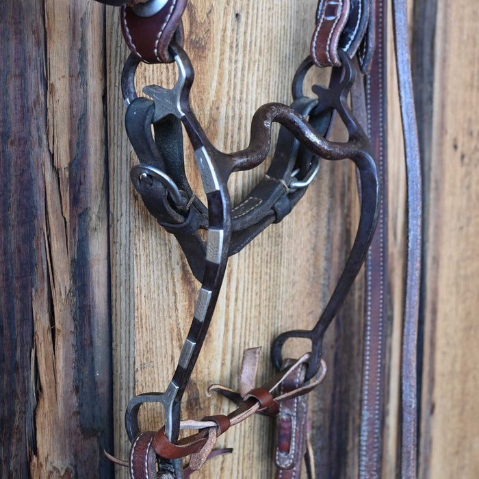 Dennis Moreland Solid Port Bridle Rig w/Split Ear Headstall