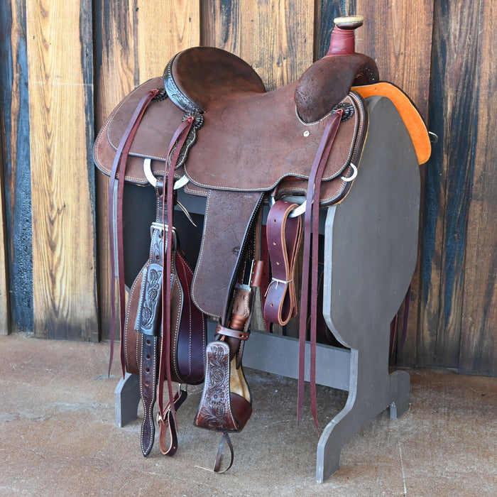 14" TESKEY'S TEAM ROPING SADDLE