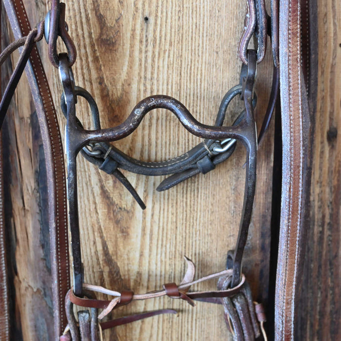 Dennis Moreland Solid Port Bridle Rig w/Split Ear Headstall