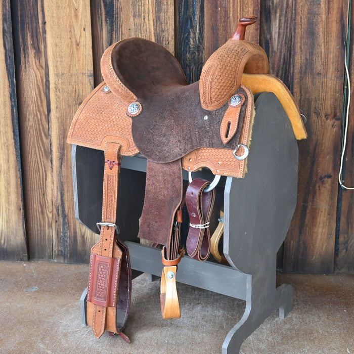 14" TESKEY'S BARREL SADDLE Saddles - New Teskey's Saddlery