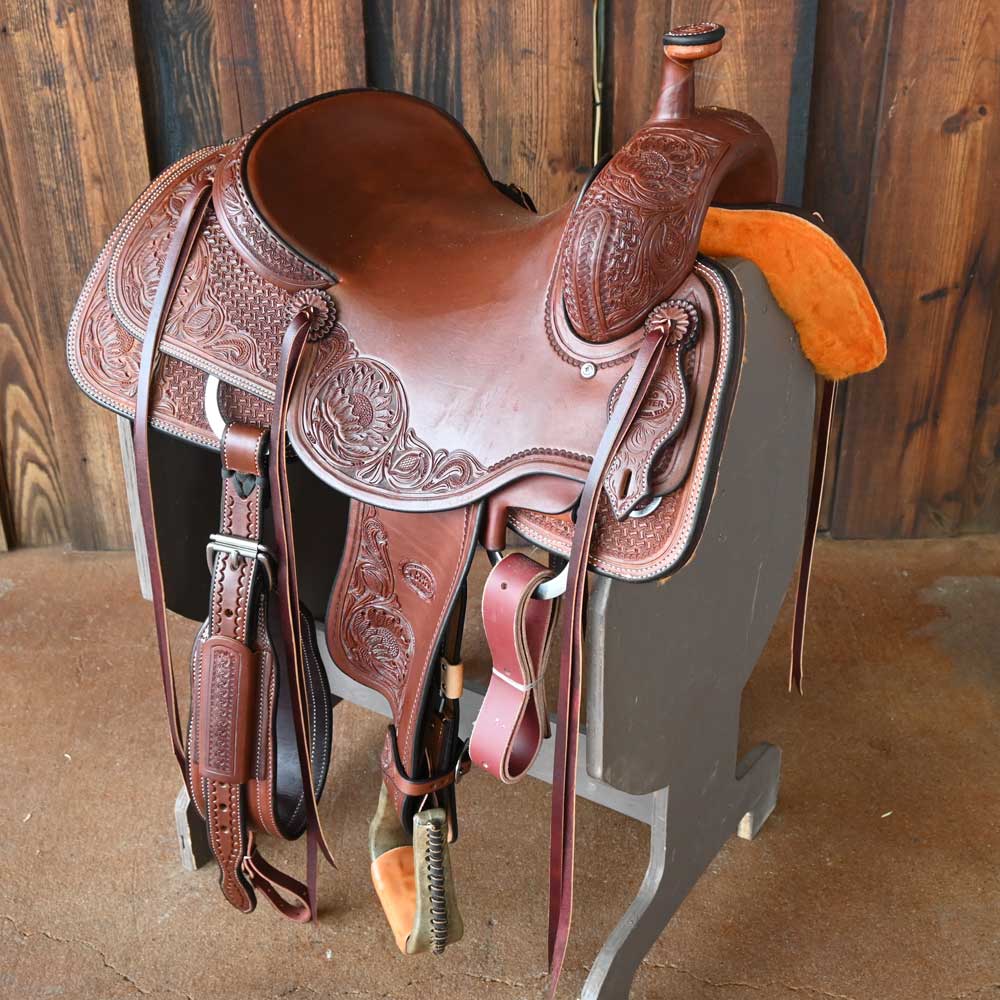 15" TESKEY'S PRO CUTTER RANCH CUTTER SADDLE Saddles TESKEY'S SADDLERY LLC