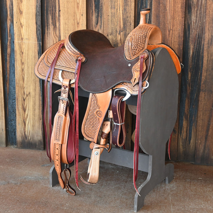 15" TESKEY'S PRO CUTTER RANCH CUTTER SADDLE