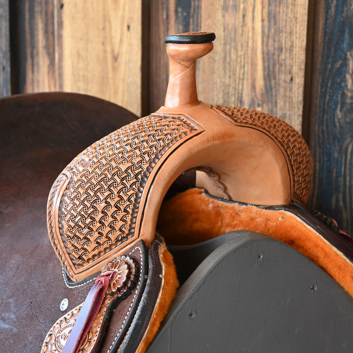 15" TESKEY'S PRO CUTTER RANCH CUTTER SADDLE