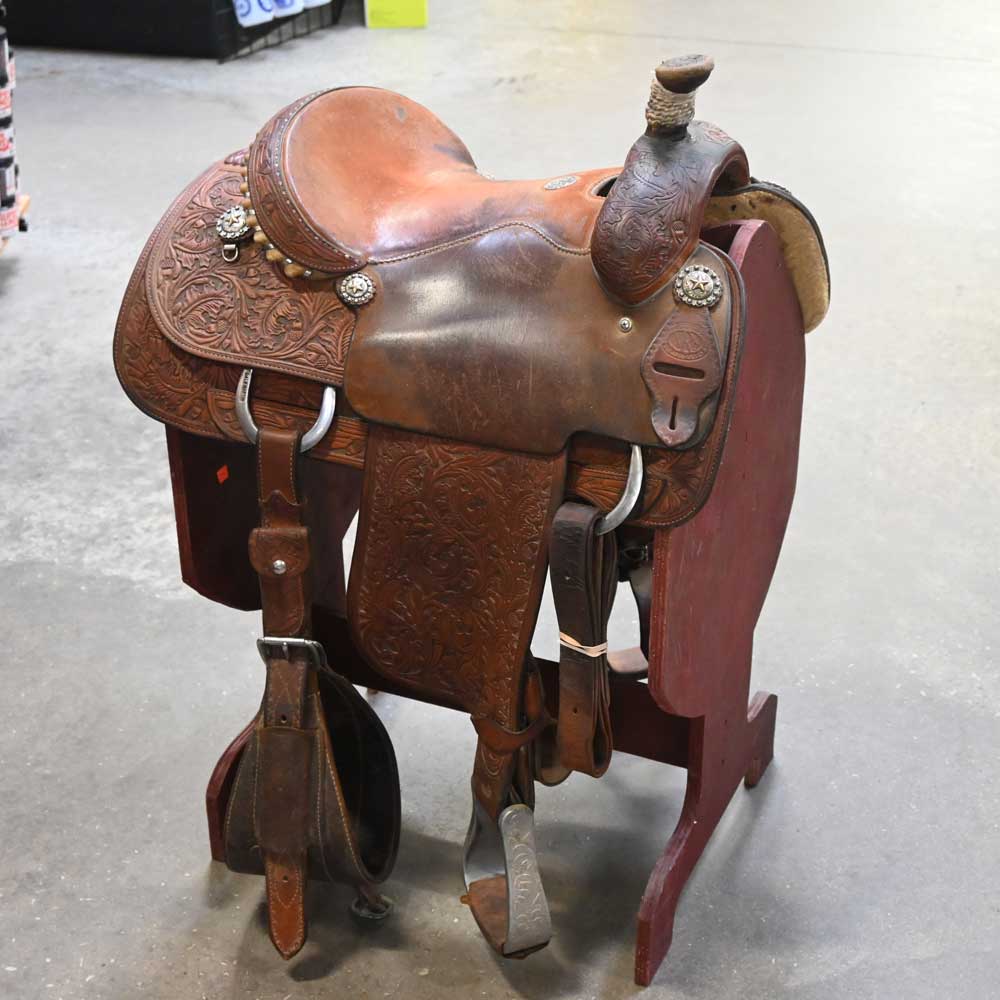 14" USED DALE MARTIN ROPING SADDLE Saddles Dale Martin