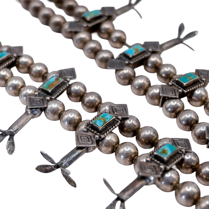 1930 Fred Harvey Royston Squash Blossom Necklace