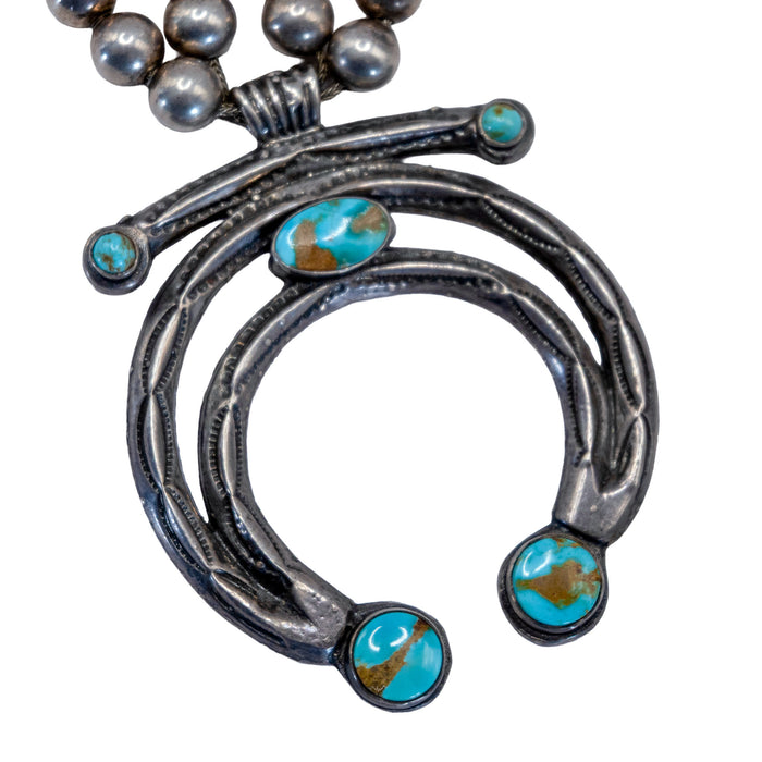 1930 Fred Harvey Royston Squash Blossom Necklace