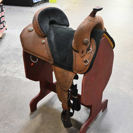 14.5" USED GENUINE TREELESS BARREL SADDLE Saddles - Used Genuine Sports