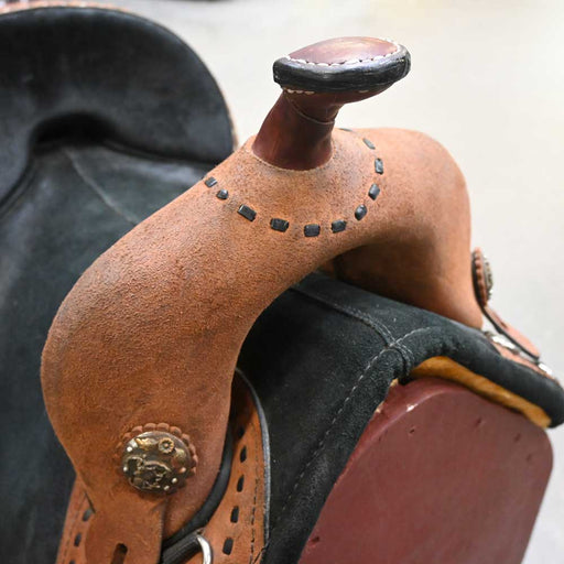 14.5" USED GENUINE TREELESS BARREL SADDLE Saddles - Used Genuine Sports
