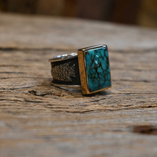 Vintage Begay Sterling Silver & 18k Gold Ring WOMEN - Accessories - Jewelry - Rings Begay