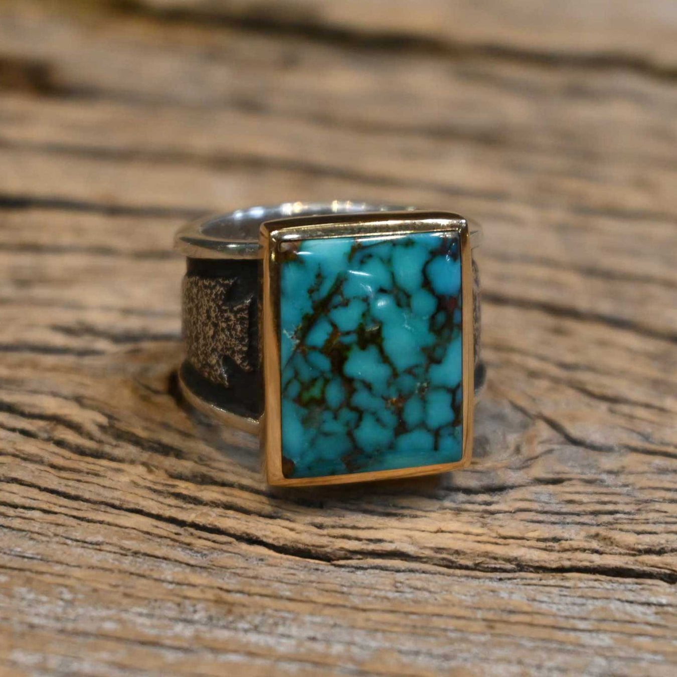 Vintage Begay Sterling Silver & 18k Gold Ring WOMEN - Accessories - Jewelry - Rings Begay