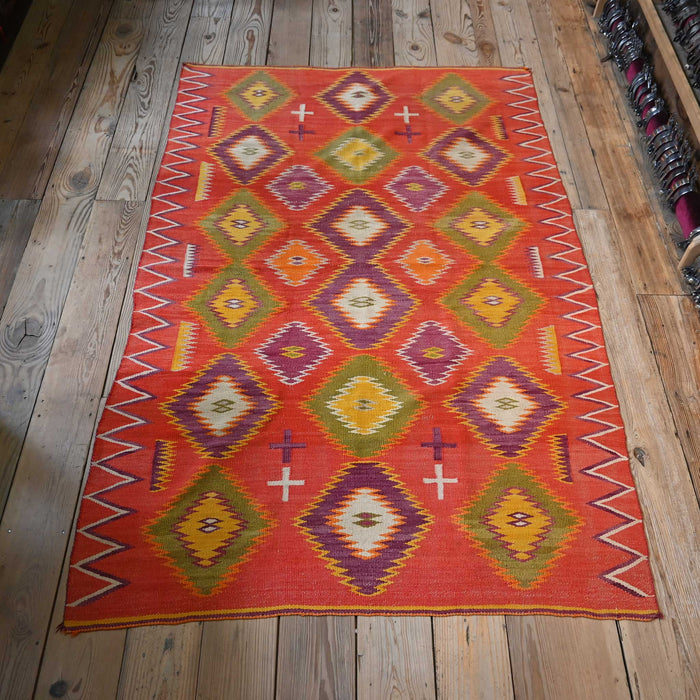 Vintage Wool Rug Dazzler Blanket