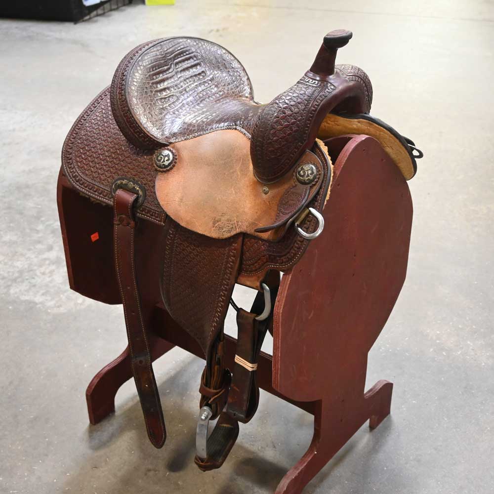 13.5" USED LAZY L BARREL SADDLE