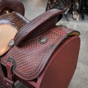 13.5" USED LAZY L BARREL SADDLE Saddles Lazy L