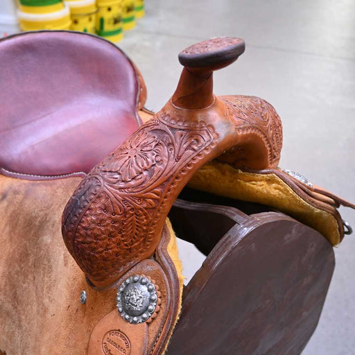 13.5" USED FORT WORTH BARREL SADDLE Saddles - Used Fort Worth Saddle Co.