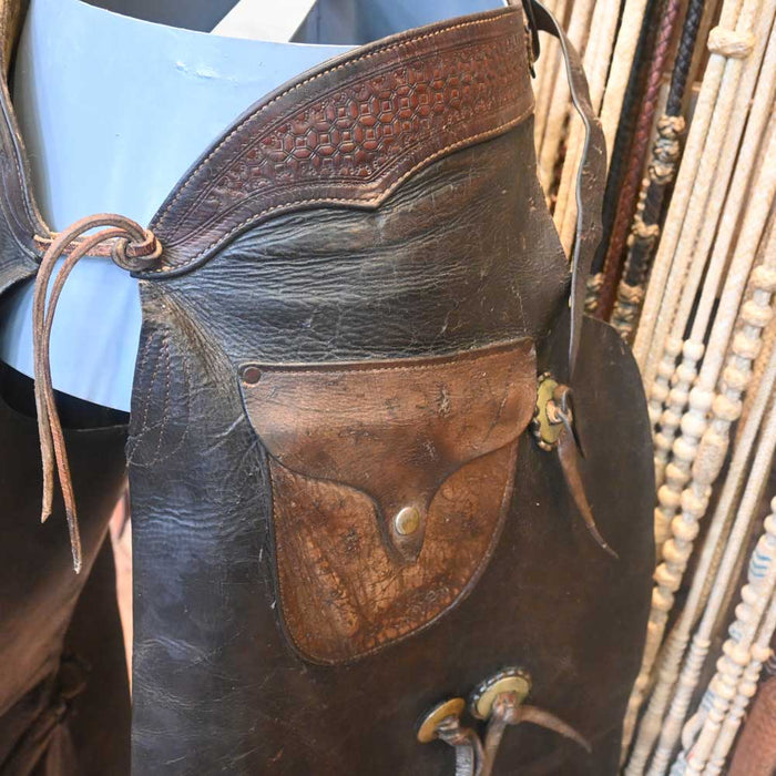 Cowboy Chaps - Handmade Vintage Leather Chaps CHAP767 Tack - Chaps & Chinks MISC   