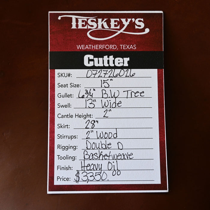 15" TESKEY'S PRO CUTTING SADDLE