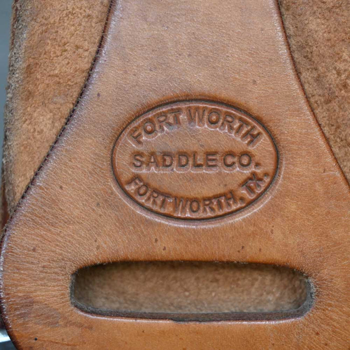 13.5" USED FORT WORTH BARREL SADDLE Saddles - Used Fort Worth Saddle Co.