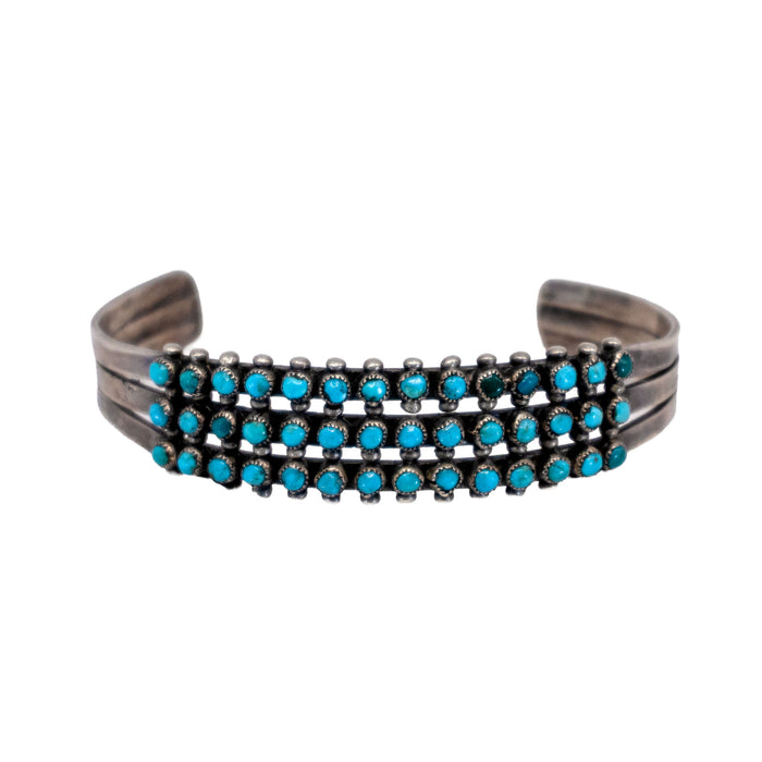 Vintage Triple Row Snake Eye Cuff