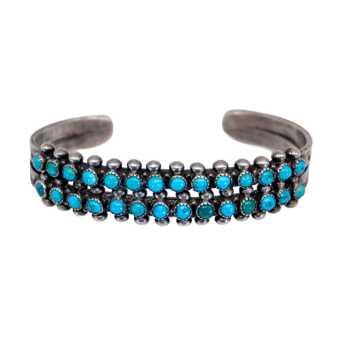 Vintage Double Row Snake Eye Cuff