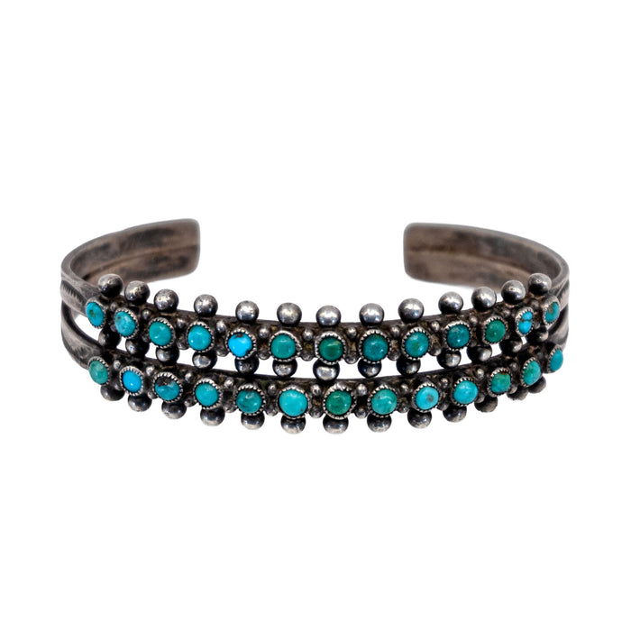 Vintage Double Row Snake Eye Cuff