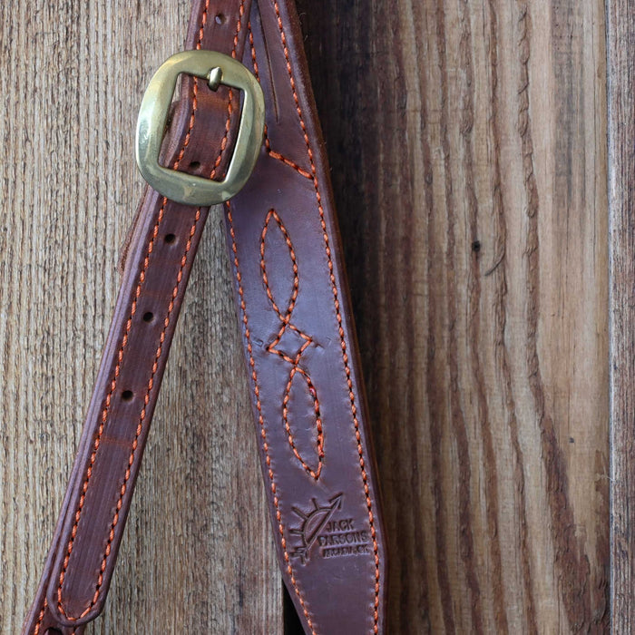 Jack Parsons 3/4" Headstall w/Orange Stitch - Multiple Styles