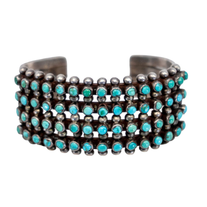 Vintage Four Row Snake Eye Cuff