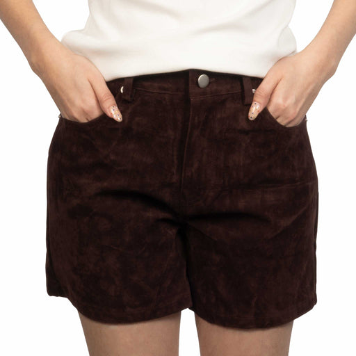Rum Suede High Rise Short WOMEN - Clothing - Shorts Raisonnel