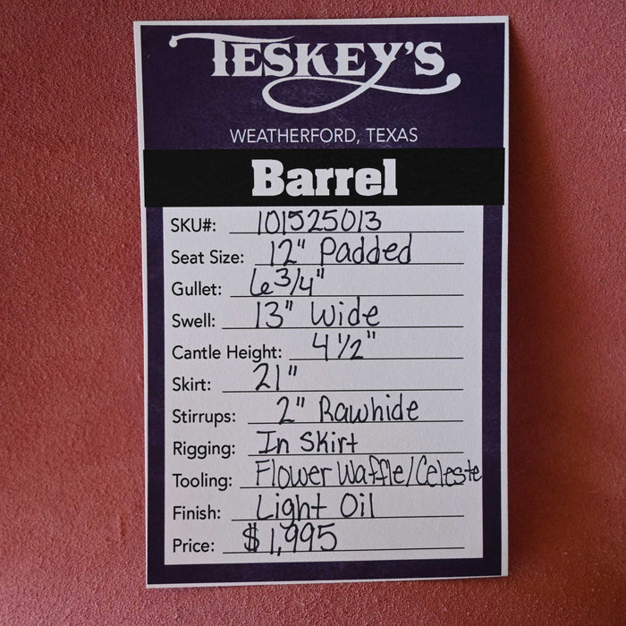 12" TESKEY'S YOUTH BARREL SADDLE