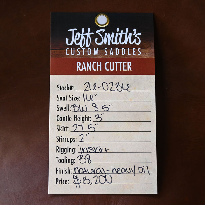 16" JEFF SMITH BUSTER WELCH RANCH CUTTER Saddles - New Jeff Smith